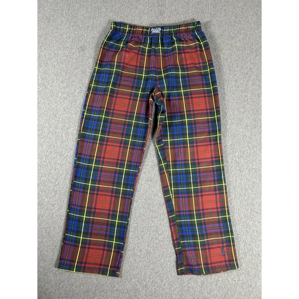 Polo Ralph Lauren Boys Plaid Sleepwear Pajama Pants Size 12